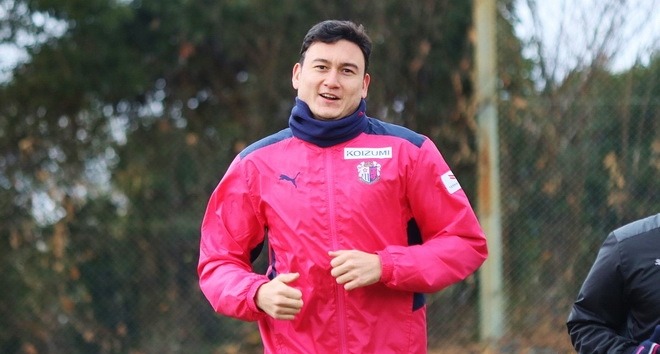 Buổi tập mới đây của Văn Lâm ở Cerezo Osaka.