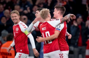 Các cầu thủ Đan Mạch giành vé dự World Cup 2022