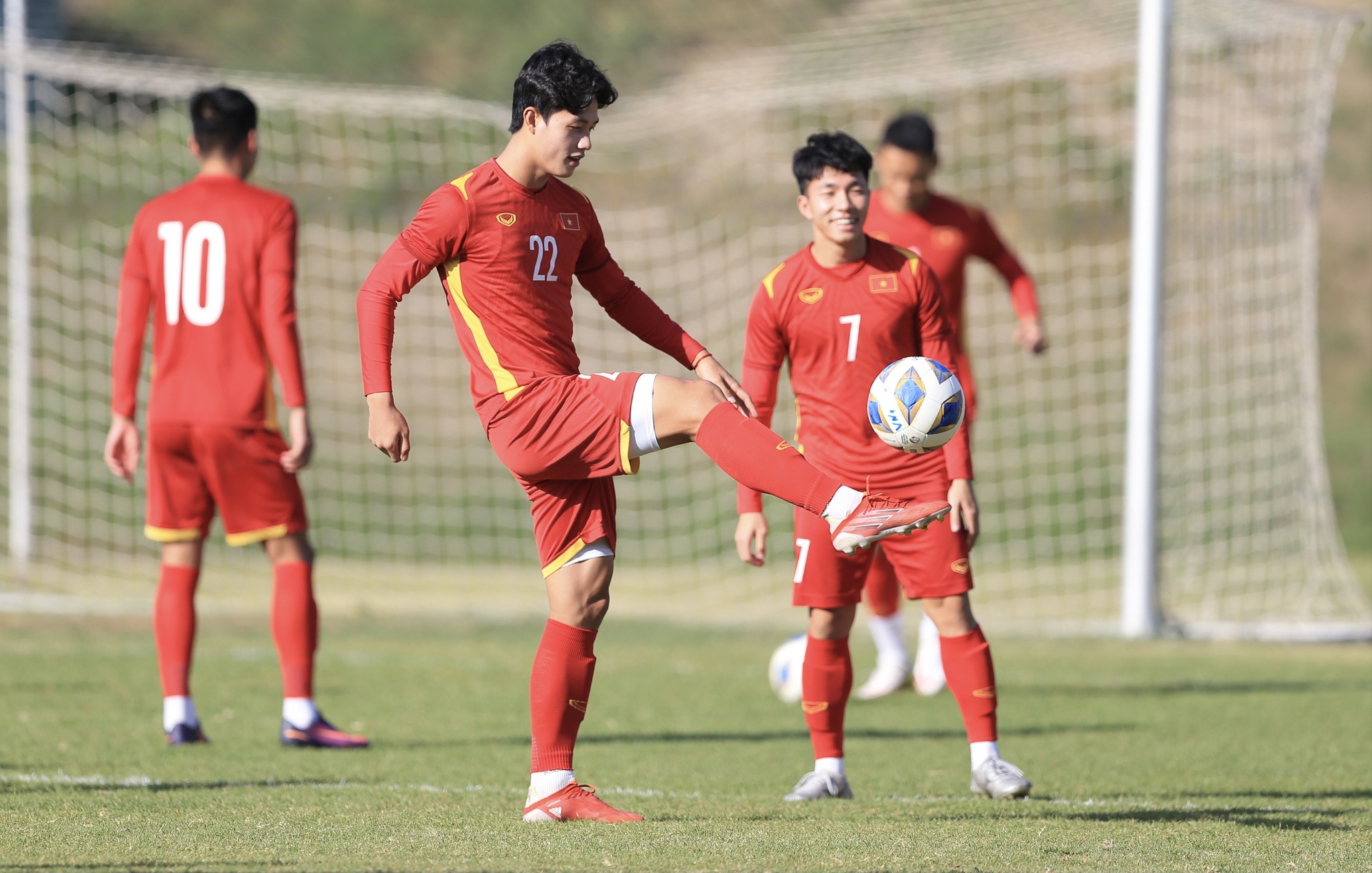 Các tuyển thủ U.23 Việt Nam đầy tự tin trước trận đấu với Malaysia