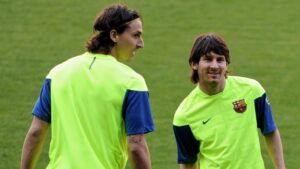 Ibrahimovic từng chơi cùng Messi ở Barcelona giai đoạn từ 2009 đến 2011.